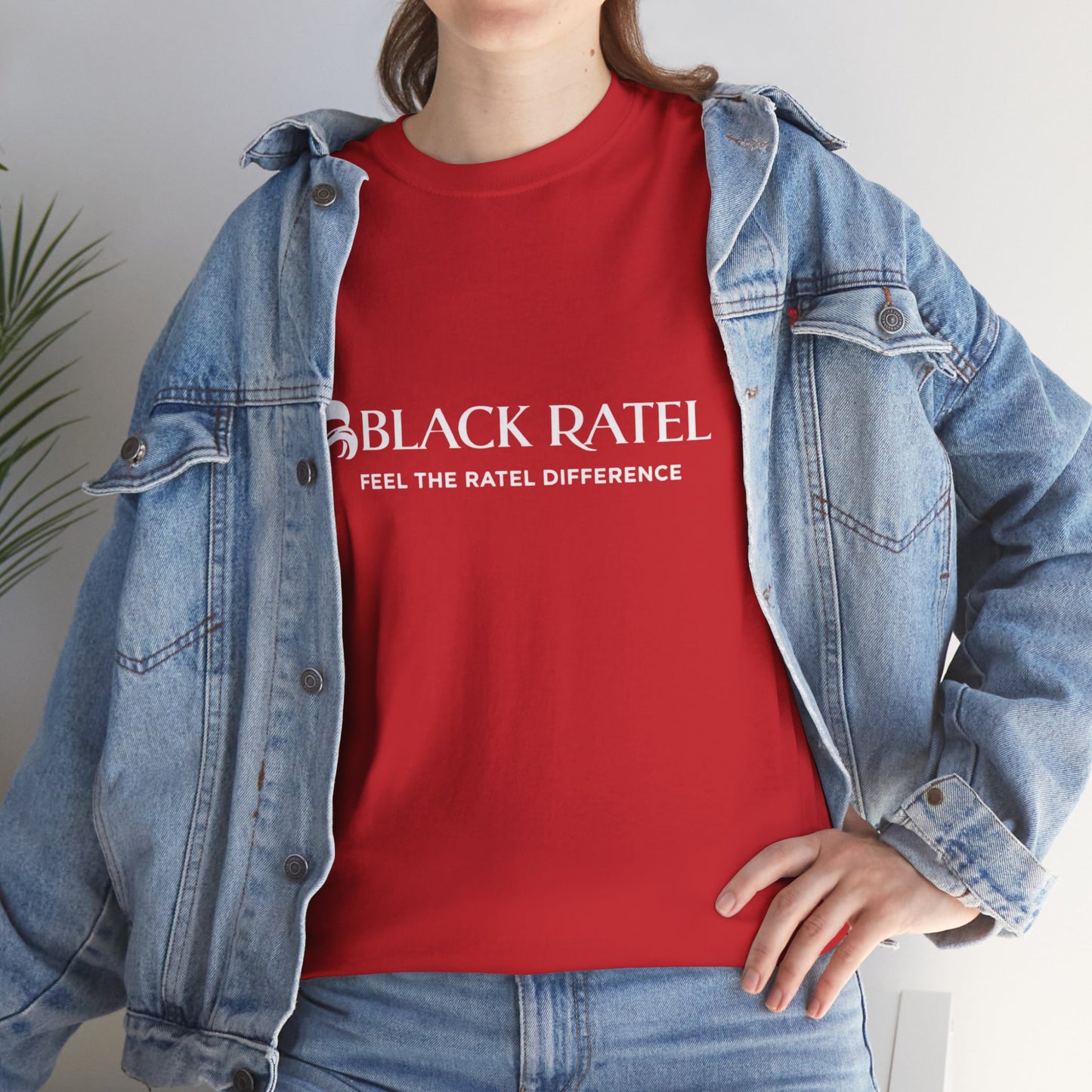 Black Ratel Logo Tee — "Feel the Ratel Difference" Graphic T‑Shirt