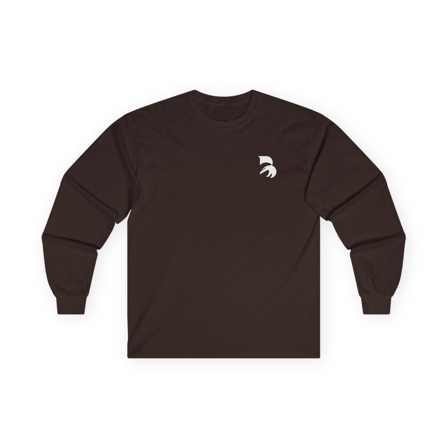 Spartan Helmet Minimal Long Sleeve Tee — Small Chest Logo