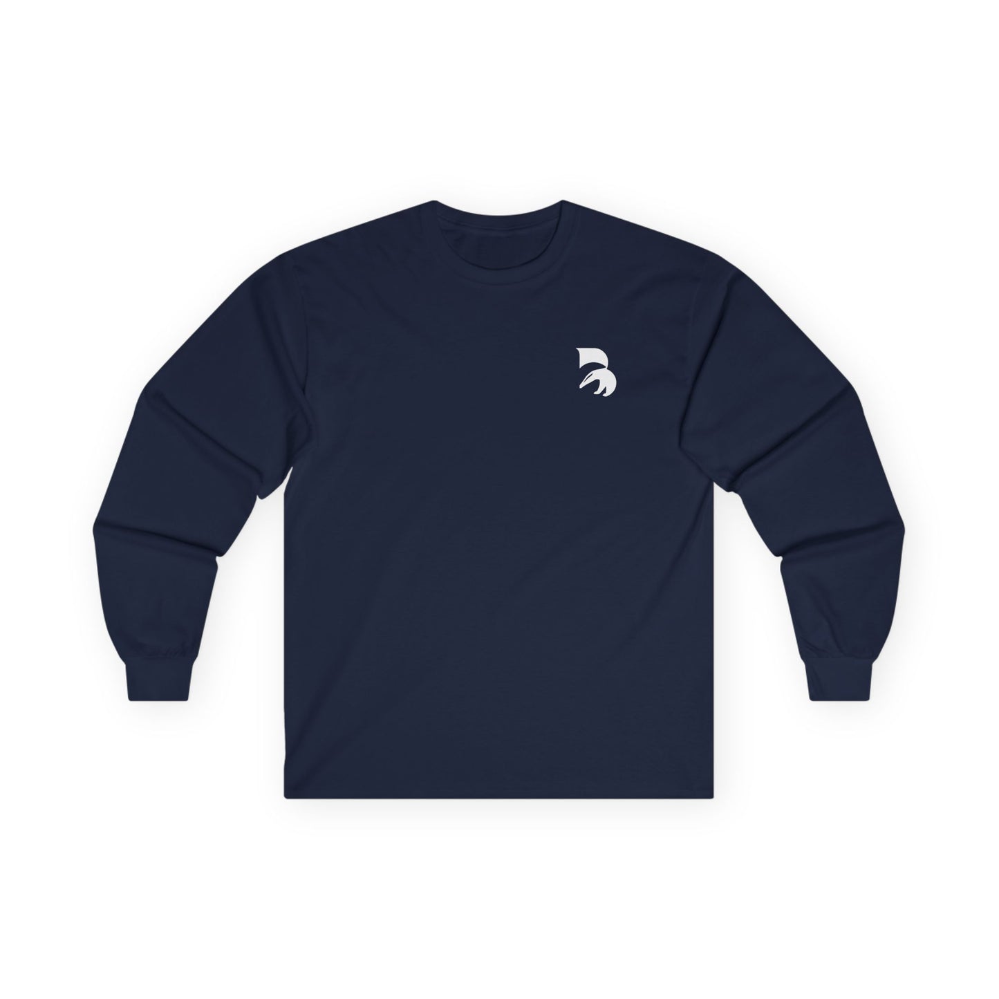 Spartan Helmet Minimal Long Sleeve Tee — Small Chest Logo