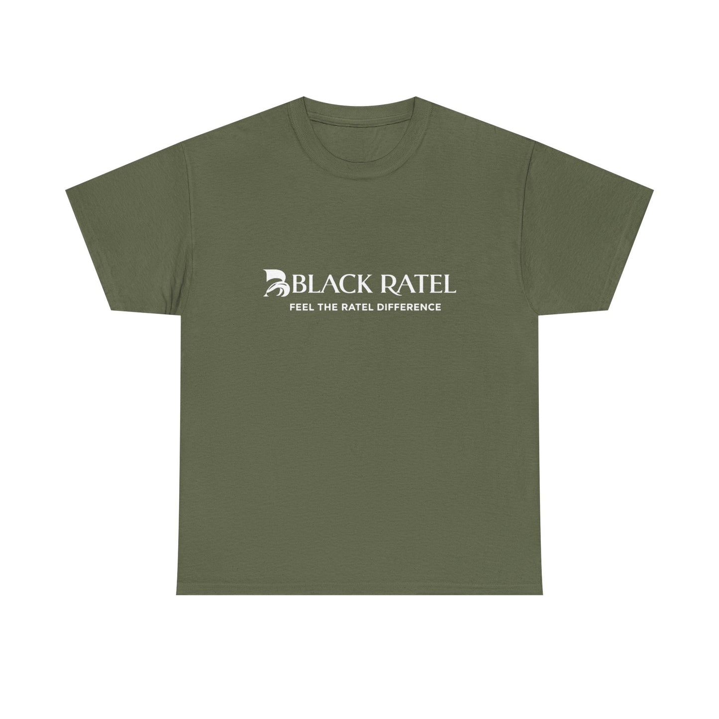 Black Ratel Logo Tee — "Feel the Ratel Difference" Graphic T‑Shirt
