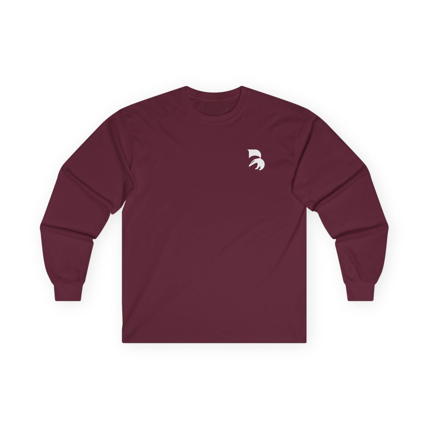 Spartan Helmet Minimal Long Sleeve Tee — Small Chest Logo