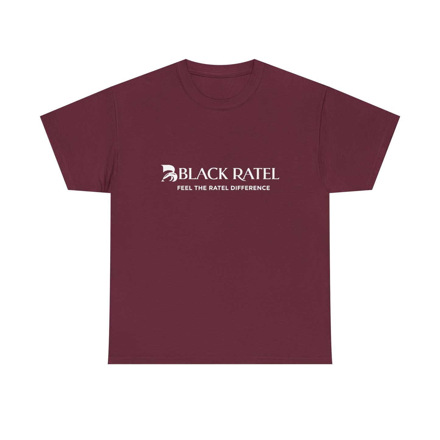 Black Ratel Logo Tee — "Feel the Ratel Difference" Graphic T‑Shirt