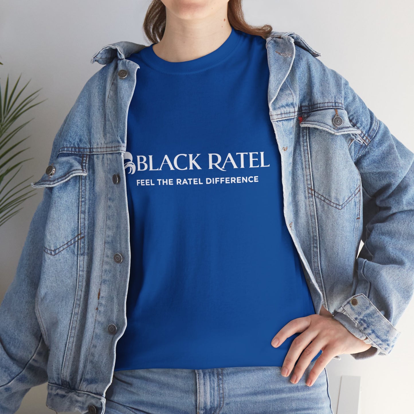 Black Ratel Logo Tee — "Feel the Ratel Difference" Graphic T‑Shirt