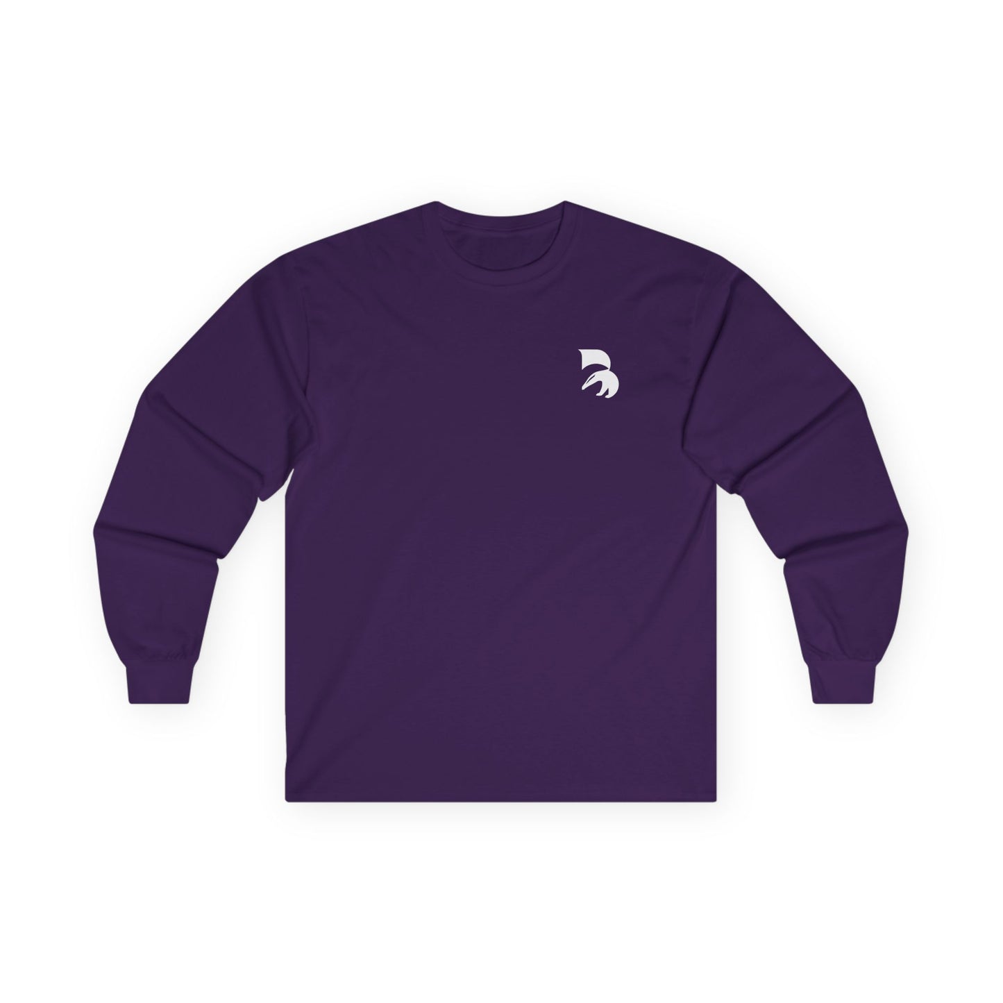 Spartan Helmet Minimal Long Sleeve Tee — Small Chest Logo
