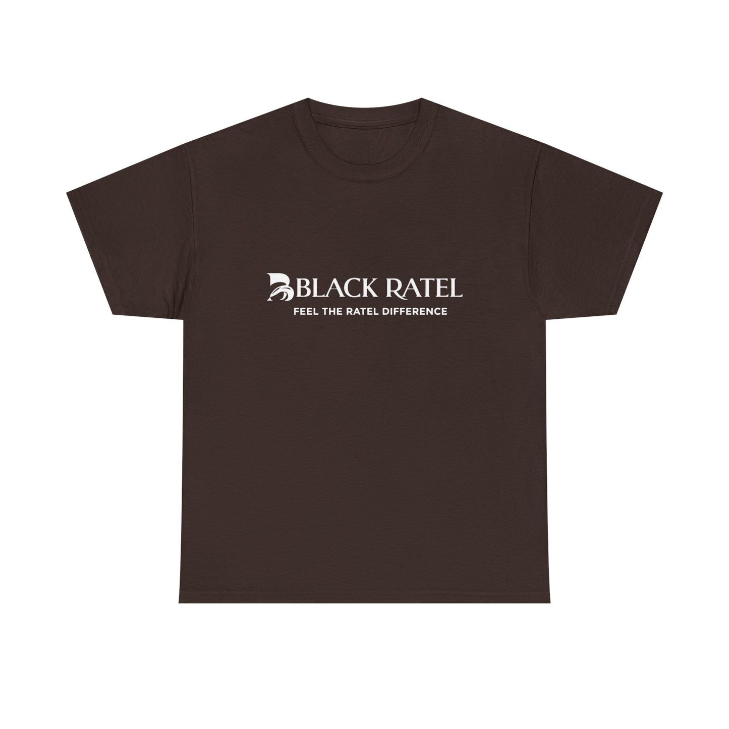 Black Ratel Logo Tee — "Feel the Ratel Difference" Graphic T‑Shirt