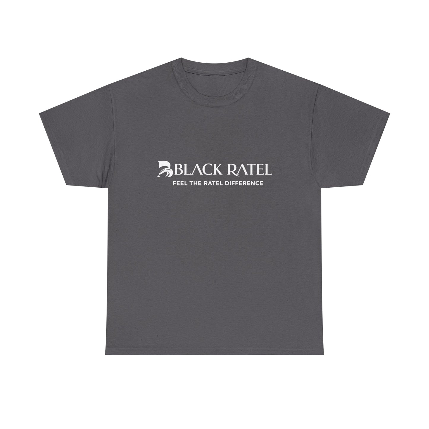 Black Ratel Logo Tee — "Feel the Ratel Difference" Graphic T‑Shirt