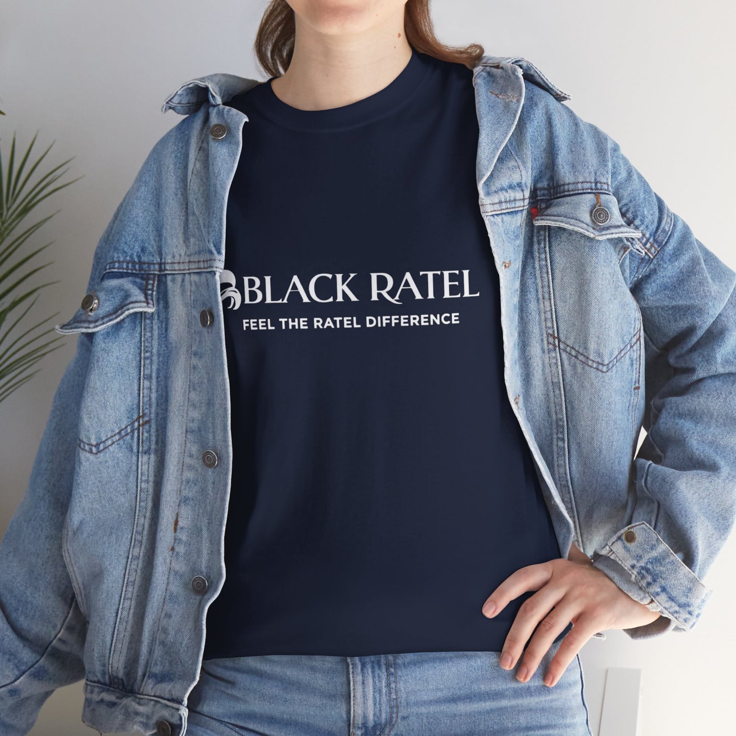 Black Ratel Logo Tee — "Feel the Ratel Difference" Graphic T‑Shirt