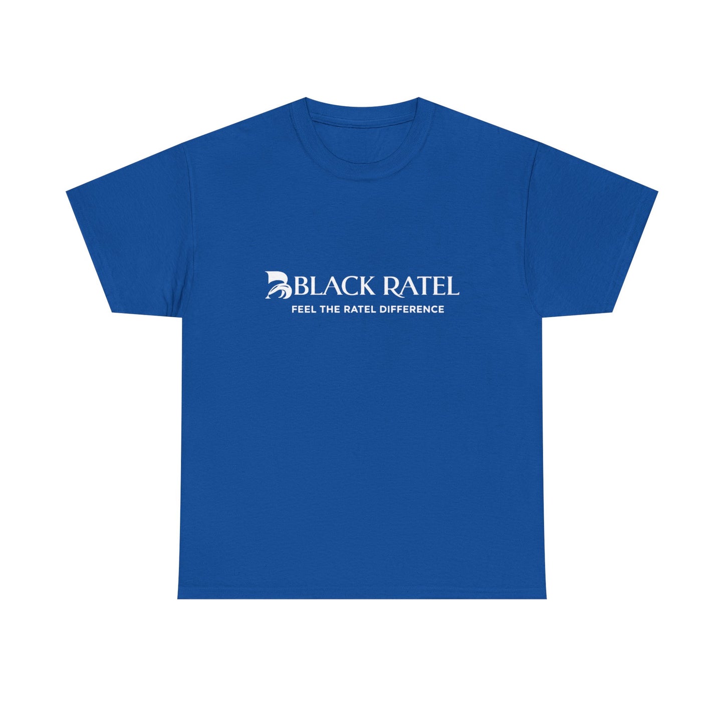 Black Ratel Logo Tee — "Feel the Ratel Difference" Graphic T‑Shirt