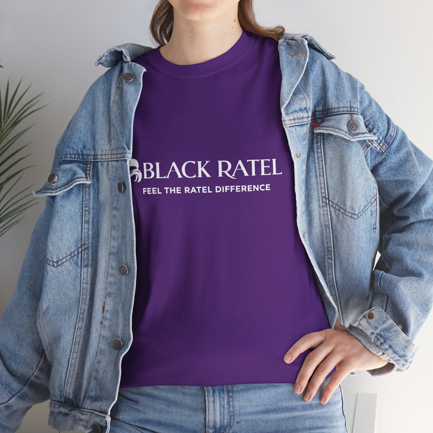 Black Ratel Logo Tee — "Feel the Ratel Difference" Graphic T‑Shirt