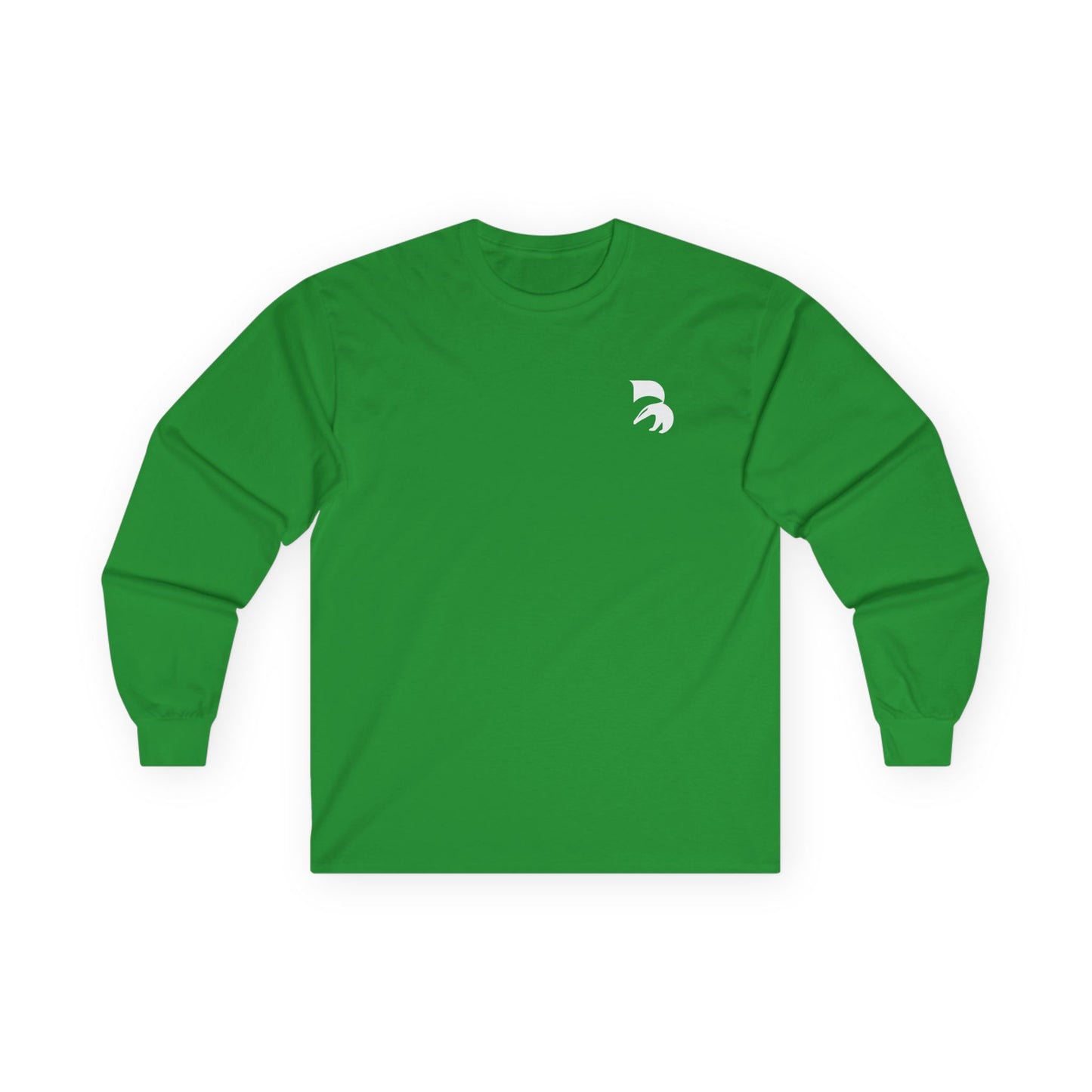 Spartan Helmet Minimal Long Sleeve Tee — Small Chest Logo