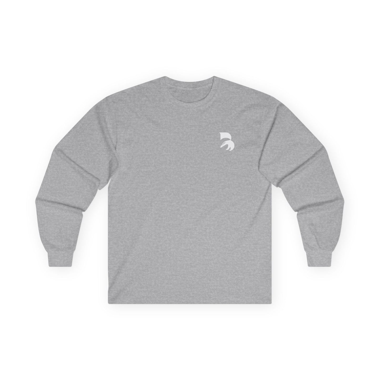 Spartan Helmet Minimal Long Sleeve Tee — Small Chest Logo