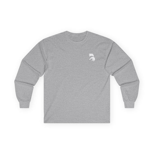 Spartan Helmet Minimal Long Sleeve Tee — Small Chest Logo
