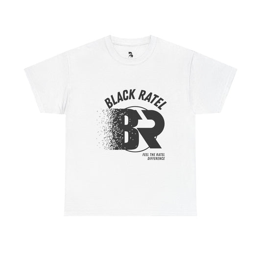 Black Ratel Logo T-Shirt — BR Distressed Graphic Tee