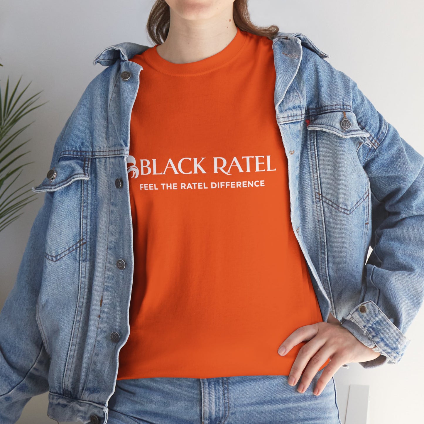 Black Ratel Logo Tee — "Feel the Ratel Difference" Graphic T‑Shirt