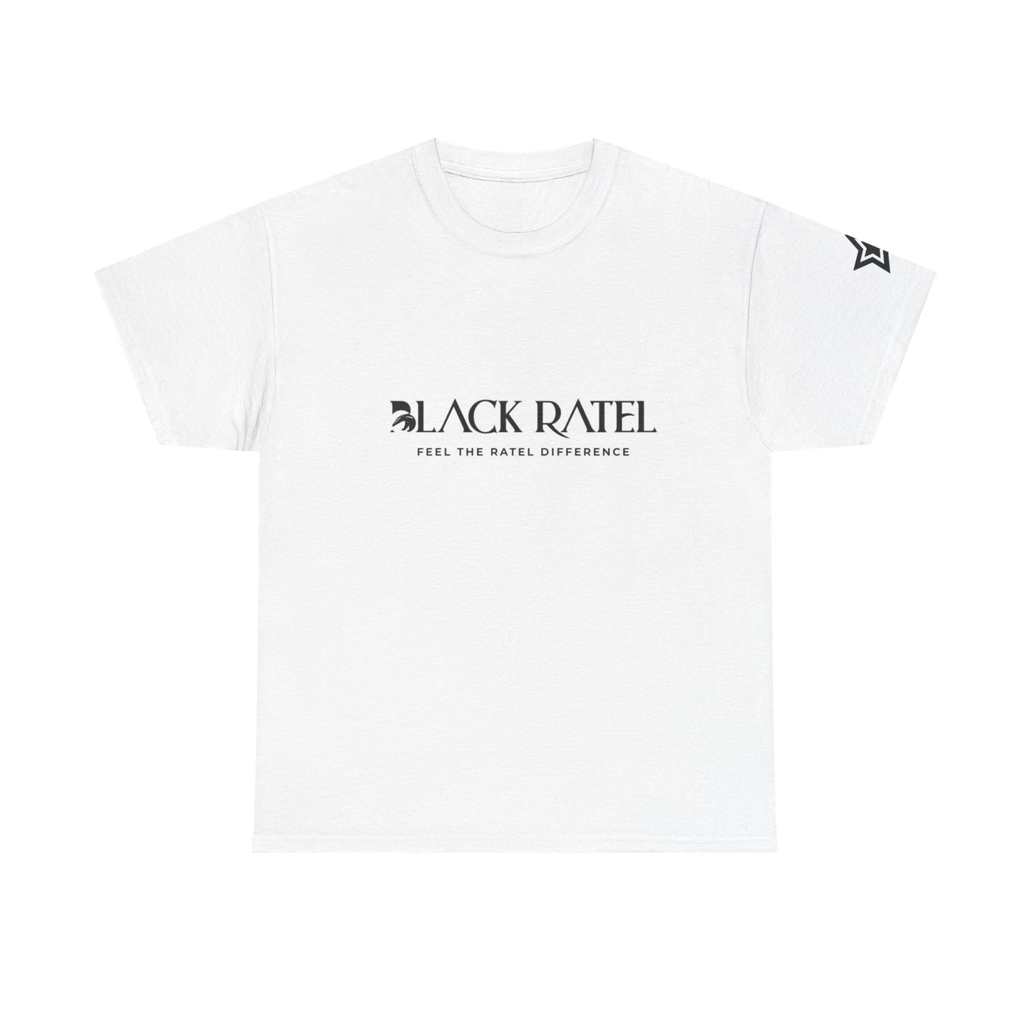 Black Ratel Logo Tee — "Feel the Ratel Difference" Graphic T‑Shirt