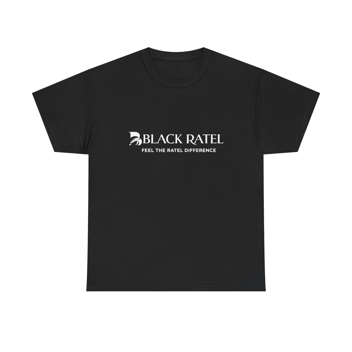 Black Ratel Logo Tee — "Feel the Ratel Difference" Graphic T‑Shirt